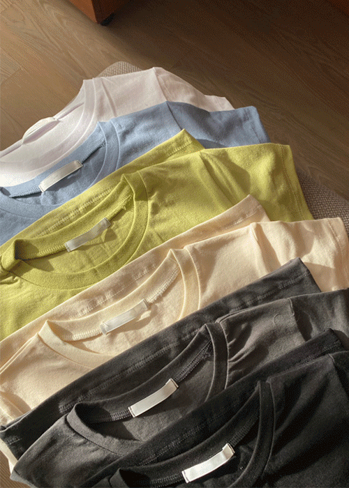 [24SS🤍] 웰리 베이직 반팔 티셔츠 (6 color)